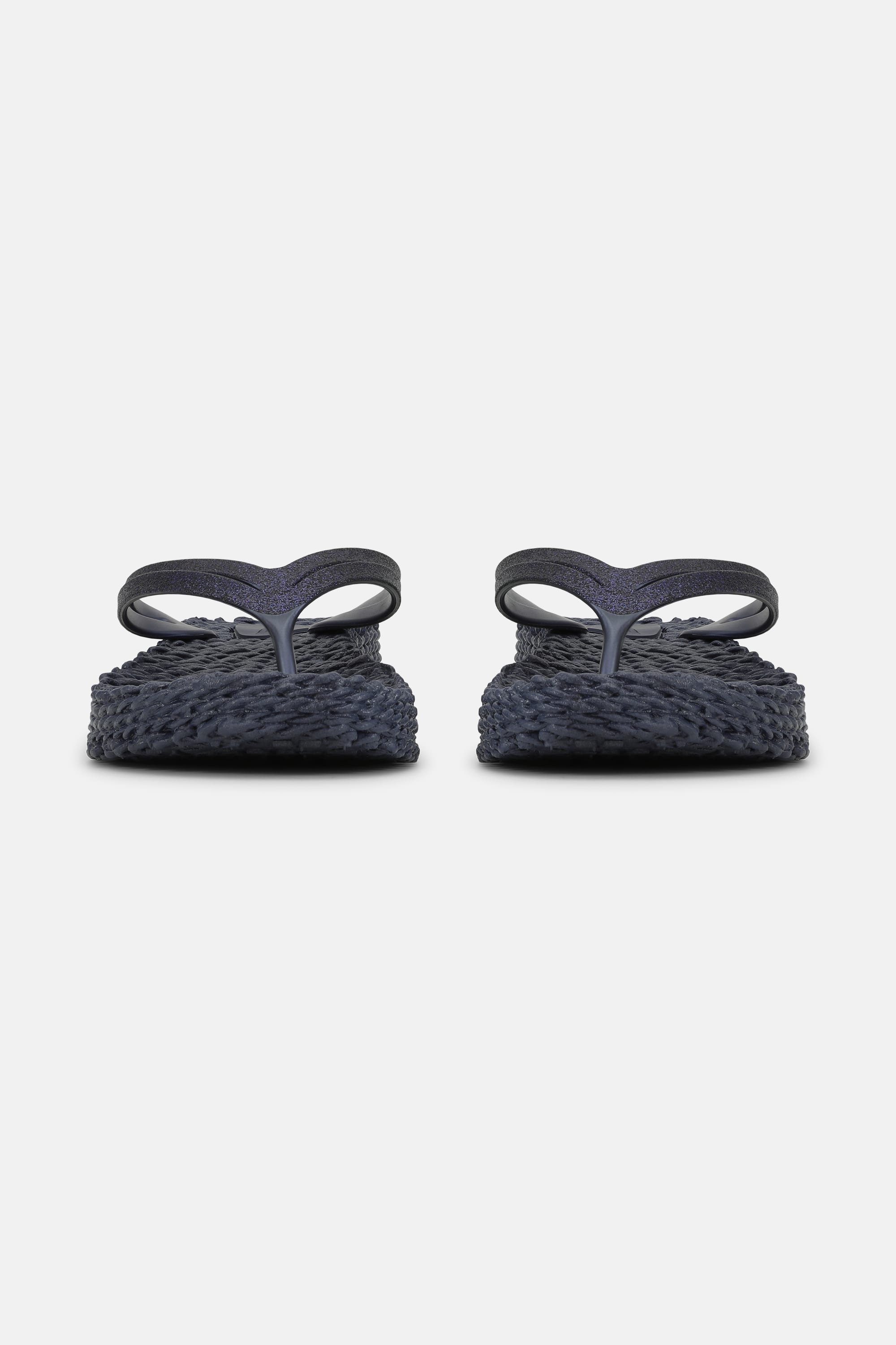 Platform Klipklapper Glitter - Indigo